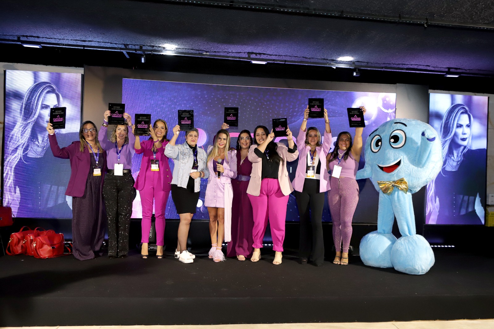 Premiação de destaques no evento